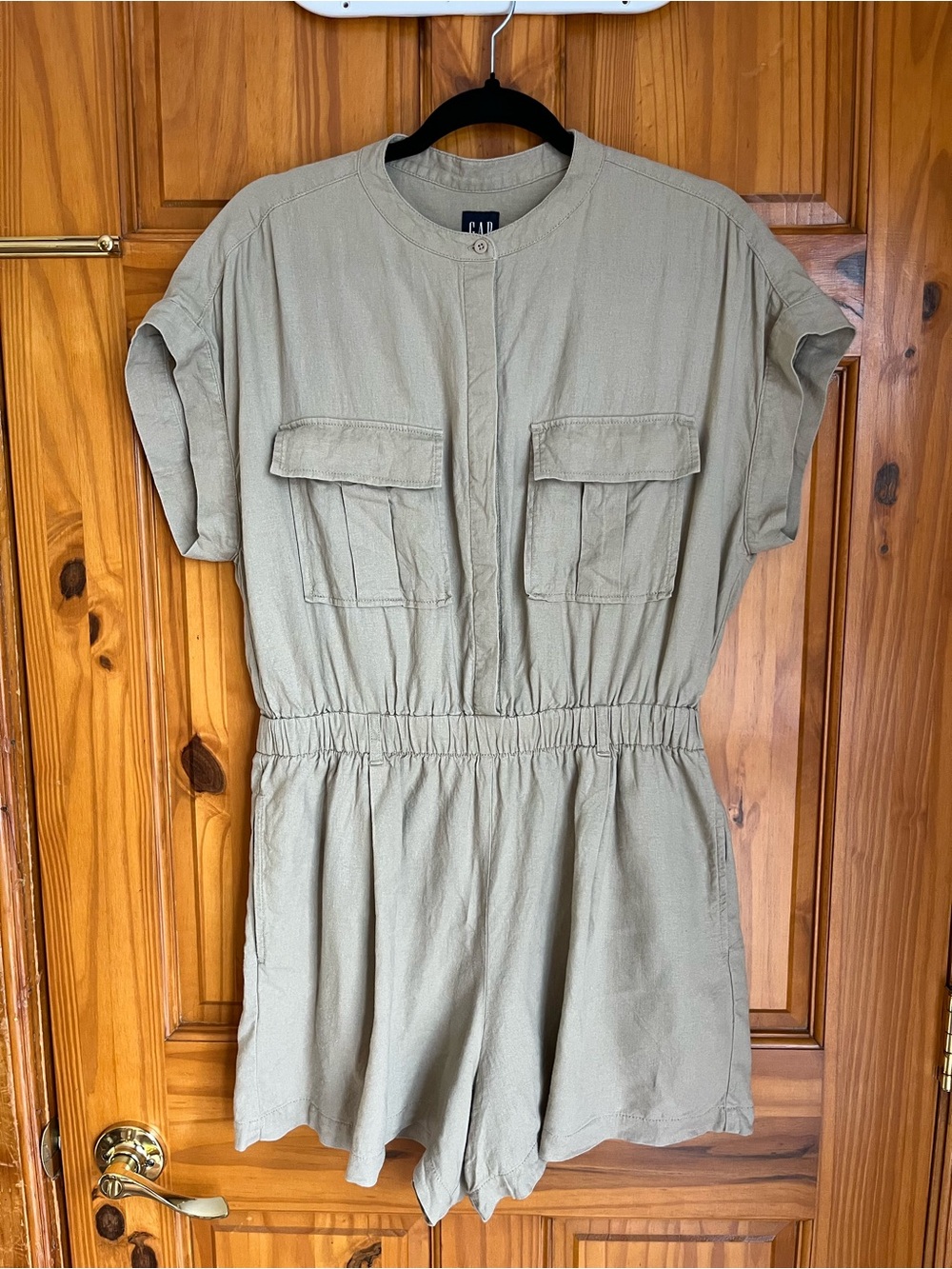 Gap Utility Romper with Front Pockets